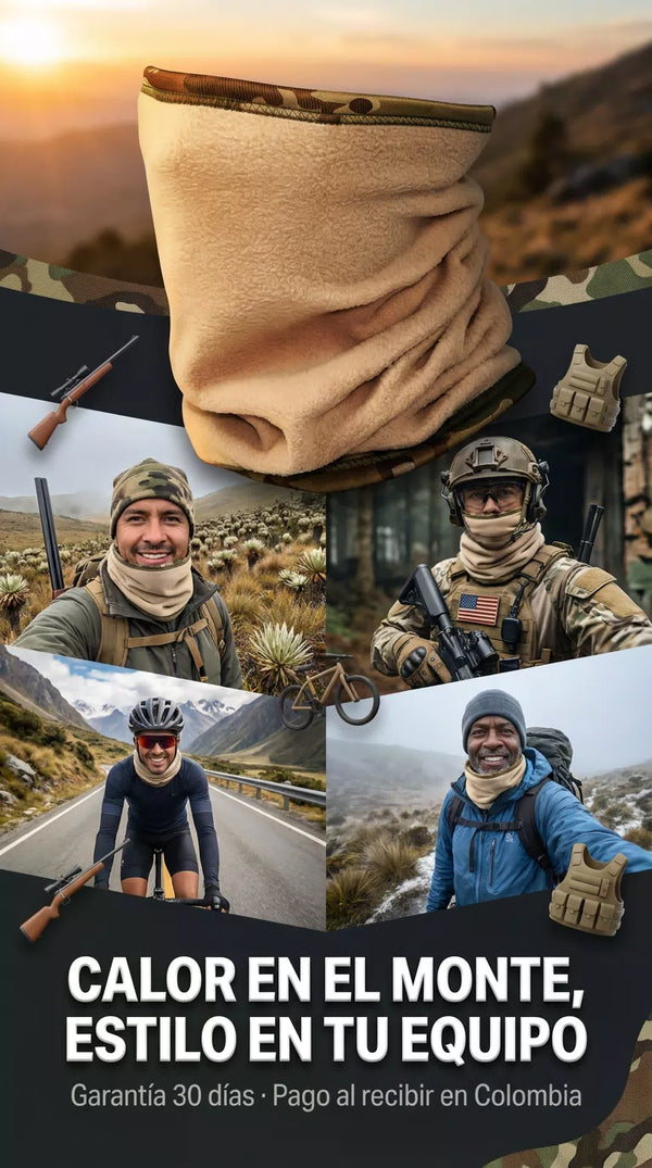 Bufanda Térmica Camuflaje | Protege del Frío en Colombia